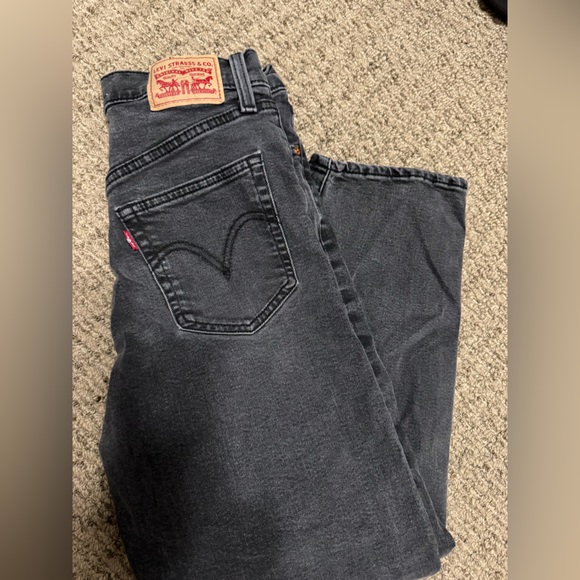 LEVIS JEANS 27 Ribcage Black Straight Ankle jeans - Picture 4 of 6